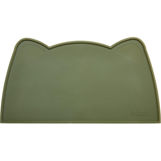 OHMO Bowl Mat for Small Dogs and Cats, Mat for Cat Bowl, Non-Slip Silicone Feeding Mat, Waterproof, Beige, 52 x 30 cm OHMO Bowl Mat for Small Dogs and Cats, Mat for Cat Bowl, Non-Slip Silicone Feeding Mat, Waterproof, Beige, 52 x 30 cm