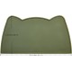 OHMO Bowl Mat for Small Dogs and Cats, Mat for Cat Bowl, Non-Slip Silicone Feeding Mat, Waterproof, Beige, 52 x 30 cm
