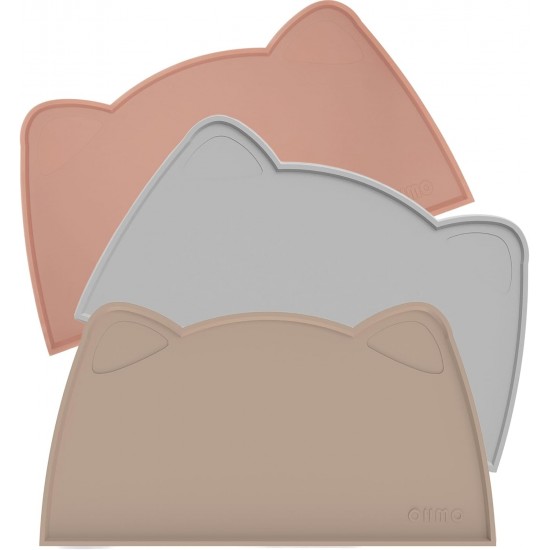 OHMO Bowl Mat for Small Dogs and Cats, Mat for Cat Bowl, Non-Slip Silicone Feeding Mat, Waterproof, Beige, 52 x 30 cm OHMO Bowl Mat for Small Dogs and Cats, Mat for Cat Bowl, Non-Slip Silicone Feeding Mat, Waterproof, Beige, 52 x 30 cm