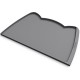 OHMO Bowl Mat for Small Dogs and Cats, Mat for Cat Bowl, Non-Slip Silicone Feeding Mat, Waterproof, Beige, 52 x 30 cm