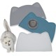 OHMO Bowl Mat for Small Dogs and Cats, Mat for Cat Bowl, Non-Slip Silicone Feeding Mat, Waterproof, Beige, 52 x 30 cm