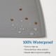 OHMO Bowl Mat for Small Dogs and Cats, Mat for Cat Bowl, Non-Slip Silicone Feeding Mat, Waterproof, Beige, 52 x 30 cm