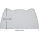 OHMO Bowl Mat for Small Dogs and Cats, Mat for Cat Bowl, Non-Slip Silicone Feeding Mat, Waterproof, Beige, 52 x 30 cm