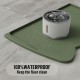 OHMO Bowl Mat for Small Dogs and Cats, Mat for Cat Bowl, Non-Slip Silicone Feeding Mat, Waterproof, Beige, 52 x 30 cm OHMO Bowl Mat for Small Dogs and Cats, Mat for Cat Bowl, Non-Slip Silicone Feeding Mat, Waterproof, Beige, 52 x 30 cm