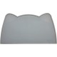 OHMO Bowl Mat for Small Dogs and Cats, Mat for Cat Bowl, Non-Slip Silicone Feeding Mat, Waterproof, Beige, 52 x 30 cm