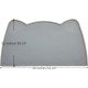 OHMO Bowl Mat for Small Dogs and Cats, Mat for Cat Bowl, Non-Slip Silicone Feeding Mat, Waterproof, Beige, 52 x 30 cm