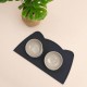 OHMO Bowl Mat for Small Dogs and Cats, Mat for Cat Bowl, Non-Slip Silicone Feeding Mat, Waterproof, Beige, 52 x 30 cm