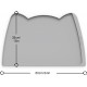 OHMO Bowl Mat for Small Dogs and Cats, Mat for Cat Bowl, Non-Slip Silicone Feeding Mat, Waterproof, Beige, 52 x 30 cm OHMO Bowl Mat for Small Dogs and Cats, Mat for Cat Bowl, Non-Slip Silicone Feeding Mat, Waterproof, Beige, 52 x 30 cm