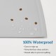 OHMO Bowl Mat for Small Dogs and Cats, Mat for Cat Bowl, Non-Slip Silicone Feeding Mat, Waterproof, Beige, 52 x 30 cm