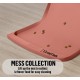 OHMO Bowl Mat for Small Dogs and Cats, Mat for Cat Bowl, Non-Slip Silicone Feeding Mat, Waterproof, Beige, 52 x 30 cm