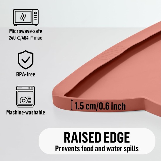 OHMO Bowl Mat for Small Dogs and Cats, Mat for Cat Bowl, Non-Slip Silicone Feeding Mat, Waterproof, Beige, 52 x 30 cm OHMO Bowl Mat for Small Dogs and Cats, Mat for Cat Bowl, Non-Slip Silicone Feeding Mat, Waterproof, Beige, 52 x 30 cm