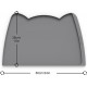 OHMO Bowl Mat for Small Dogs and Cats, Mat for Cat Bowl, Non-Slip Silicone Feeding Mat, Waterproof, Beige, 52 x 30 cm OHMO Bowl Mat for Small Dogs and Cats, Mat for Cat Bowl, Non-Slip Silicone Feeding Mat, Waterproof, Beige, 52 x 30 cm