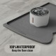 OHMO Bowl Mat for Small Dogs and Cats, Mat for Cat Bowl, Non-Slip Silicone Feeding Mat, Waterproof, Beige, 52 x 30 cm OHMO Bowl Mat for Small Dogs and Cats, Mat for Cat Bowl, Non-Slip Silicone Feeding Mat, Waterproof, Beige, 52 x 30 cm