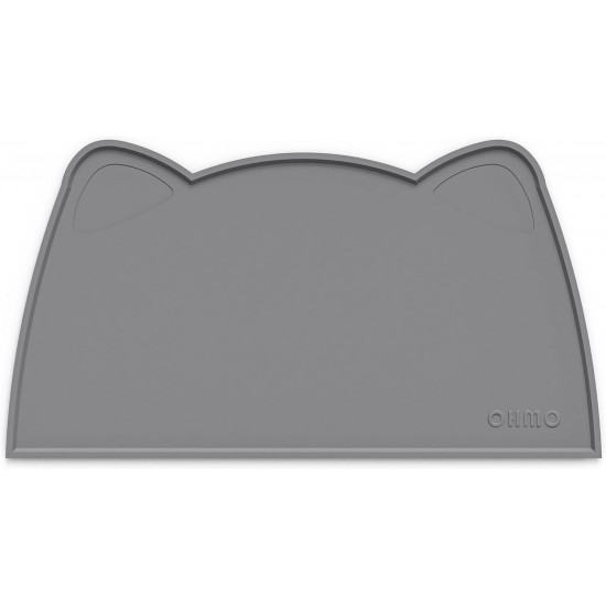 OHMO Bowl Mat for Small Dogs and Cats, Mat for Cat Bowl, Non-Slip Silicone Feeding Mat, Waterproof, Beige, 52 x 30 cm OHMO Bowl Mat for Small Dogs and Cats, Mat for Cat Bowl, Non-Slip Silicone Feeding Mat, Waterproof, Beige, 52 x 30 cm