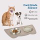OHMO Bowl Mat for Small Dogs and Cats, Mat for Cat Bowl, Non-Slip Silicone Feeding Mat, Waterproof, Beige, 52 x 30 cm OHMO Bowl Mat for Small Dogs and Cats, Mat for Cat Bowl, Non-Slip Silicone Feeding Mat, Waterproof, Beige, 52 x 30 cm