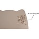 OHMO Bowl Mat for Small Dogs and Cats, Mat for Cat Bowl, Non-Slip Silicone Feeding Mat, Waterproof, Beige, 52 x 30 cm