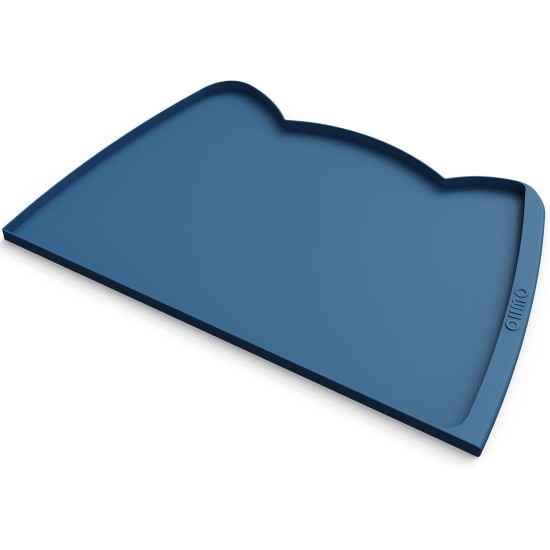 OHMO Bowl Mat for Small Dogs and Cats, Mat for Cat Bowl, Non-Slip Silicone Feeding Mat, Waterproof, Beige, 52 x 30 cm OHMO Bowl Mat for Small Dogs and Cats, Mat for Cat Bowl, Non-Slip Silicone Feeding Mat, Waterproof, Beige, 52 x 30 cm