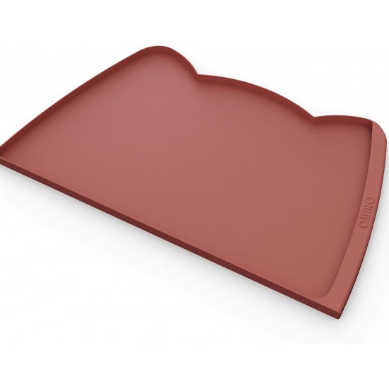 OHMO Bowl Mat for Small Dogs and Cats, Mat for Cat Bowl, Non-Slip Silicone Feeding Mat, Waterproof, Beige, 52 x 30 cm OHMO Bowl Mat for Small Dogs and Cats, Mat for Cat Bowl, Non-Slip Silicone Feeding Mat, Waterproof, Beige, 52 x 30 cm