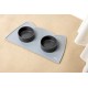 OHMO Bowl Mat for Small Dogs and Cats, Mat for Cat Bowl, Non-Slip Silicone Feeding Mat, Waterproof, Beige, 52 x 30 cm OHMO Bowl Mat for Small Dogs and Cats, Mat for Cat Bowl, Non-Slip Silicone Feeding Mat, Waterproof, Beige, 52 x 30 cm