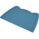 OHMO Bowl Mat for Small Dogs and Cats, Mat for Cat Bowl, Non-Slip Silicone Feeding Mat, Waterproof, Beige, 52 x 30 cm