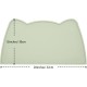 OHMO Bowl Mat for Small Dogs and Cats, Mat for Cat Bowl, Non-Slip Silicone Feeding Mat, Waterproof, Beige, 52 x 30 cm