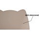 OHMO Bowl Mat for Small Dogs and Cats, Mat for Cat Bowl, Non-Slip Silicone Feeding Mat, Waterproof, Beige, 52 x 30 cm