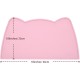 OHMO Bowl Mat for Small Dogs and Cats, Mat for Cat Bowl, Non-Slip Silicone Feeding Mat, Waterproof, Beige, 52 x 30 cm