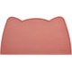 OHMO Bowl Mat for Small Dogs and Cats, Mat for Cat Bowl, Non-Slip Silicone Feeding Mat, Waterproof, Beige, 52 x 30 cm