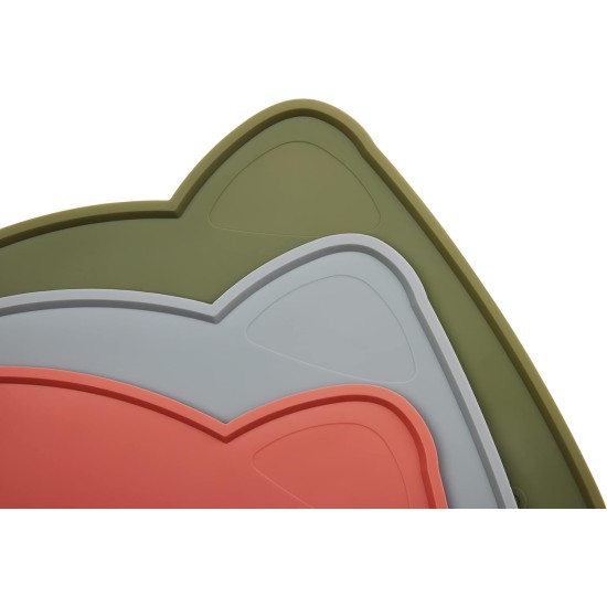 OHMO Bowl Mat for Small Dogs and Cats, Mat for Cat Bowl, Non-Slip Silicone Feeding Mat, Waterproof, Beige, 52 x 30 cm OHMO Bowl Mat for Small Dogs and Cats, Mat for Cat Bowl, Non-Slip Silicone Feeding Mat, Waterproof, Beige, 52 x 30 cm
