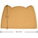 OHMO Bowl Mat for Small Dogs and Cats, Mat for Cat Bowl, Non-Slip Silicone Feeding Mat, Waterproof, Beige, 52 x 30 cm