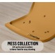 OHMO Bowl Mat for Small Dogs and Cats, Mat for Cat Bowl, Non-Slip Silicone Feeding Mat, Waterproof, Beige, 52 x 30 cm