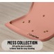 OHMO Bowl Mat for Small Dogs and Cats, Mat for Cat Bowl, Non-Slip Silicone Feeding Mat, Waterproof, Beige, 52 x 30 cm