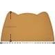 OHMO Bowl Mat for Small Dogs and Cats, Mat for Cat Bowl, Non-Slip Silicone Feeding Mat, Waterproof, Beige, 52 x 30 cm