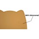 OHMO Bowl Mat for Small Dogs and Cats, Mat for Cat Bowl, Non-Slip Silicone Feeding Mat, Waterproof, Beige, 52 x 30 cm