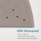 OHMO Bowl Mat for Small Dogs and Cats, Mat for Cat Bowl, Non-Slip Silicone Feeding Mat, Waterproof, Beige, 52 x 30 cm OHMO Bowl Mat for Small Dogs and Cats, Mat for Cat Bowl, Non-Slip Silicone Feeding Mat, Waterproof, Beige, 52 x 30 cm