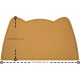 OHMO Bowl Mat for Small Dogs and Cats, Mat for Cat Bowl, Non-Slip Silicone Feeding Mat, Waterproof, Beige, 52 x 30 cm