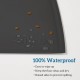 OHMO Bowl Mat for Small Dogs and Cats, Mat for Cat Bowl, Non-Slip Silicone Feeding Mat, Waterproof, Beige, 52 x 30 cm