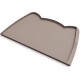 OHMO Bowl Mat for Small Dogs and Cats, Mat for Cat Bowl, Non-Slip Silicone Feeding Mat, Waterproof, Beige, 52 x 30 cm