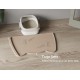 OHMO Bowl Mat for Small Dogs and Cats, Mat for Cat Bowl, Non-Slip Silicone Feeding Mat, Waterproof, Beige, 52 x 30 cm