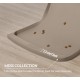 OHMO Bowl Mat for Small Dogs and Cats, Mat for Cat Bowl, Non-Slip Silicone Feeding Mat, Waterproof, Beige, 52 x 30 cm