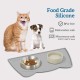 OHMO Bowl Mat for Small Dogs and Cats, Mat for Cat Bowl, Non-Slip Silicone Feeding Mat, Waterproof, Beige, 52 x 30 cm OHMO Bowl Mat for Small Dogs and Cats, Mat for Cat Bowl, Non-Slip Silicone Feeding Mat, Waterproof, Beige, 52 x 30 cm