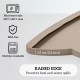 OHMO Bowl Mat for Small Dogs and Cats, Mat for Cat Bowl, Non-Slip Silicone Feeding Mat, Waterproof, Beige, 52 x 30 cm