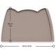 OHMO Bowl Mat for Small Dogs and Cats, Mat for Cat Bowl, Non-Slip Silicone Feeding Mat, Waterproof, Beige, 52 x 30 cm OHMO Bowl Mat for Small Dogs and Cats, Mat for Cat Bowl, Non-Slip Silicone Feeding Mat, Waterproof, Beige, 52 x 30 cm