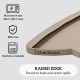 OHMO Bowl Mat for Small Dogs and Cats, Mat for Cat Bowl, Non-Slip Silicone Feeding Mat, Waterproof, Beige, 52 x 30 cm OHMO Bowl Mat for Small Dogs and Cats, Mat for Cat Bowl, Non-Slip Silicone Feeding Mat, Waterproof, Beige, 52 x 30 cm