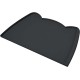 OHMO Bowl Mat for Small Dogs and Cats, Mat for Cat Bowl, Non-Slip Silicone Feeding Mat, Waterproof, Beige, 52 x 30 cm