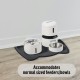OHMO Bowl Mat for Small Dogs and Cats, Mat for Cat Bowl, Non-Slip Silicone Feeding Mat, Waterproof, Beige, 52 x 30 cm
