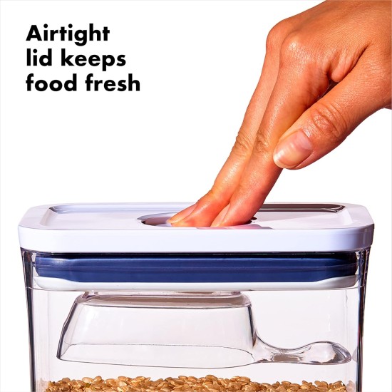 OXO Good Grips Pet Pop Container - 2.6L, Ideal for up to 3lb Dog Food or 2lb Cat Food, Airtight Storage Container for Dog and Cat Food, BPA Free OXO Good Grips Pet Pop Container - 2.6L, Ideal for up to 3lb Dog Food or 2lb Cat Food, Airtight Storage Container for Dog and Cat Food, BPA Free