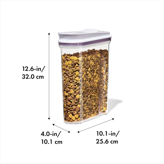 OXO Good Grips Pet Pop Container - 2.6L, Ideal for up to 3lb Dog Food or 2lb Cat Food, Airtight Storage Container for Dog and Cat Food, BPA Free OXO Good Grips Pet Pop Container - 2.6L, Ideal for up to 3lb Dog Food or 2lb Cat Food, Airtight Storage Container for Dog and Cat Food, BPA Free