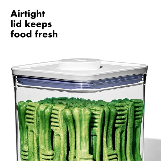 OXO Good Grips Pet Pop Container - 2.6L, Ideal for up to 3lb Dog Food or 2lb Cat Food, Airtight Storage Container for Dog and Cat Food, BPA Free OXO Good Grips Pet Pop Container - 2.6L, Ideal for up to 3lb Dog Food or 2lb Cat Food, Airtight Storage Container for Dog and Cat Food, BPA Free