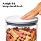 OXO Good Grips Pet Pop Container - 2.6L, Ideal for up to 3lb Dog Food or 2lb Cat Food, Airtight Storage Container for Dog and Cat Food, BPA Free OXO Good Grips Pet Pop Container - 2.6L, Ideal for up to 3lb Dog Food or 2lb Cat Food, Airtight Storage Container for Dog and Cat Food, BPA Free